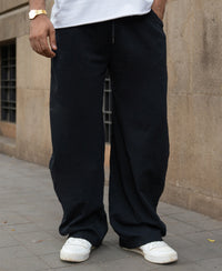 Black Barrel Fit Trackpants