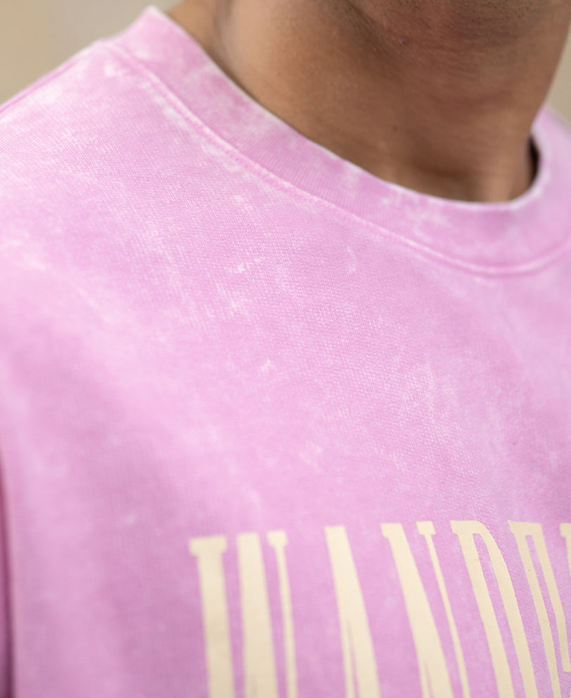 Light Pink Washed Graphic T-Shirt.