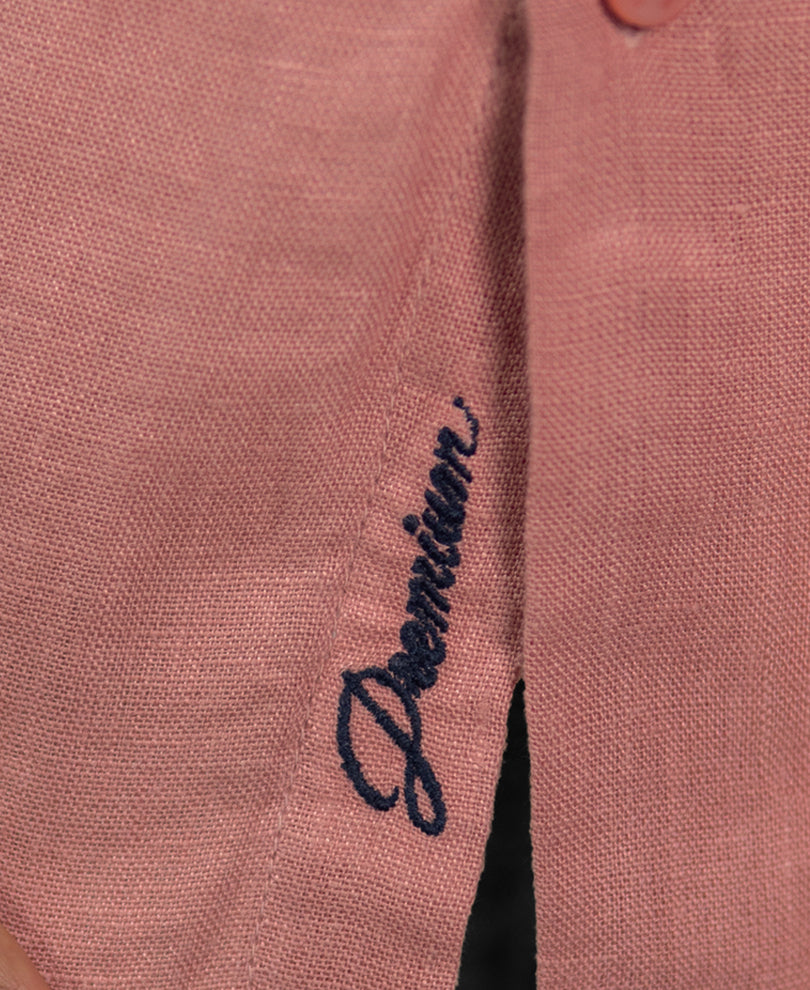 Dusty Pink 100% Linen Shirt