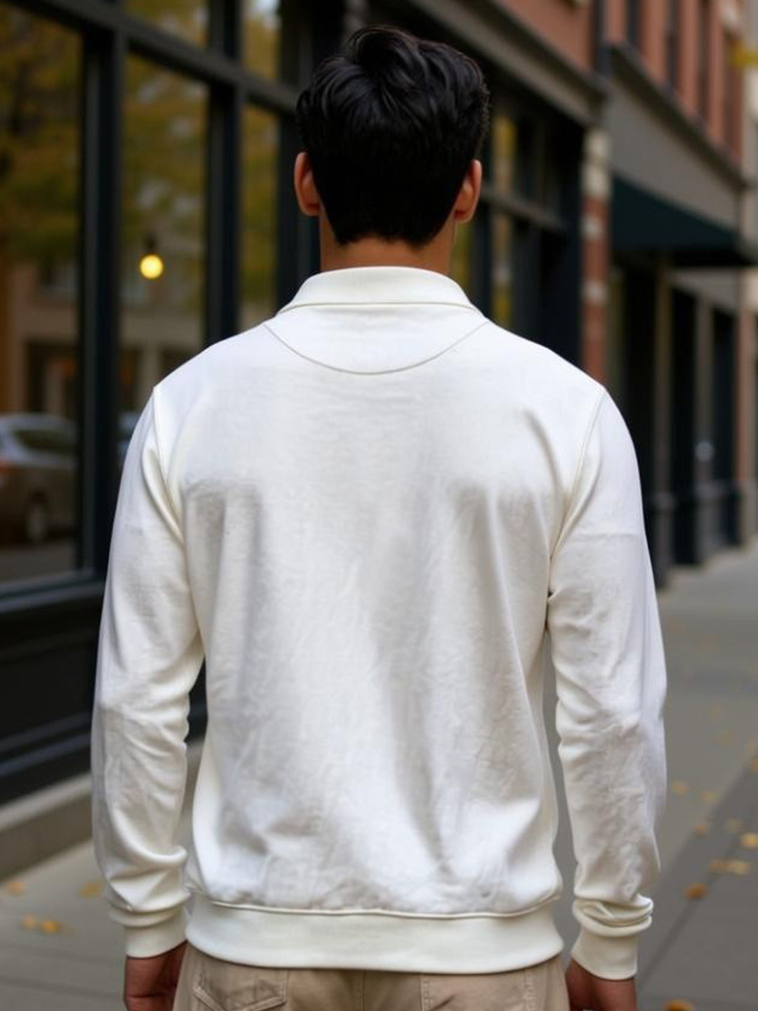 Off-White Contrast Embroidery T-Shirt.