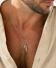 Silver-Tone Triple Spike Pendant Necklace