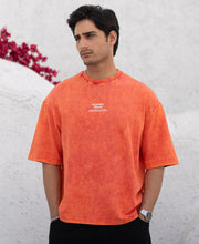 Peach Washed Oversize T-Shirt.
