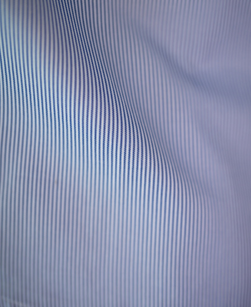 Blue Printed Pin Stripe Shirt