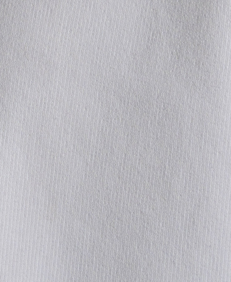 White Rib Knit T-Shirt