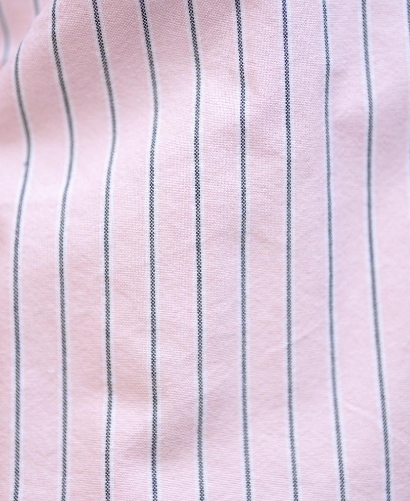 Pink Oxford Stripe Shirt 100% Cotton