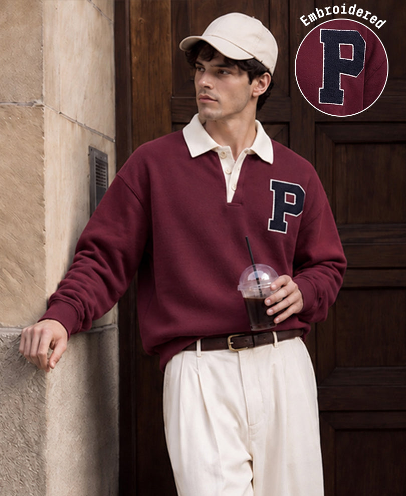 Wine Patch Embroidered T-Shirt