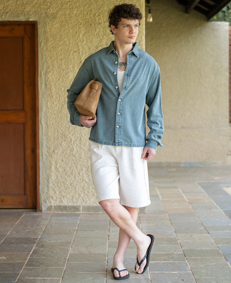 Tinted Blue Denim Shirt