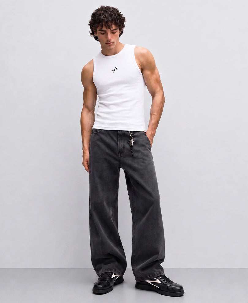 B&W Slim Fit Vest Pack Of Two 100% Cotton