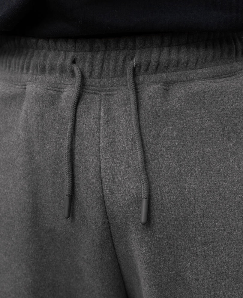 Dark Grey Melange Baggy Trackpant.