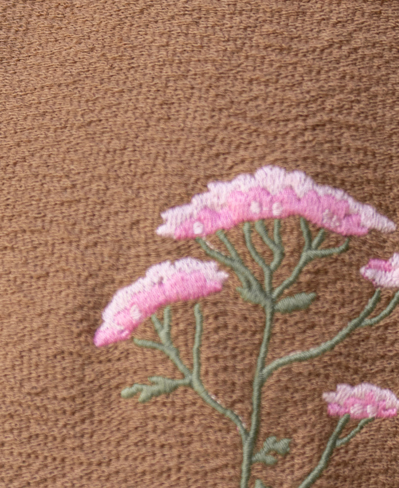 Tan Embroidered Knit Shirt