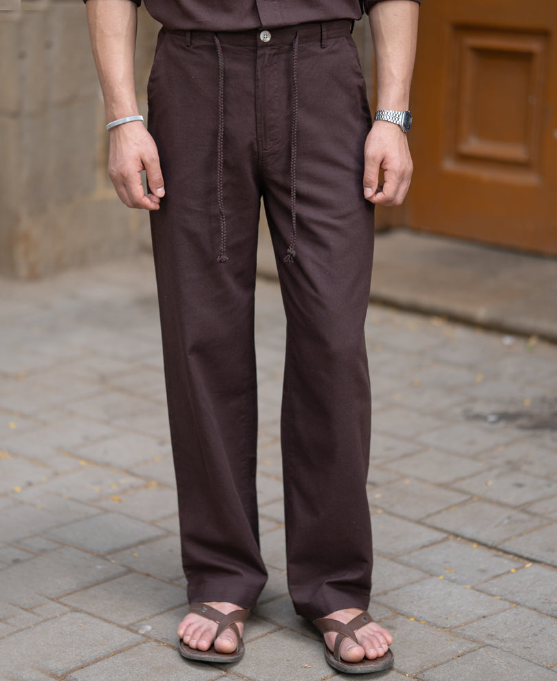 Brown Structured Lightweight Co-ord Set.