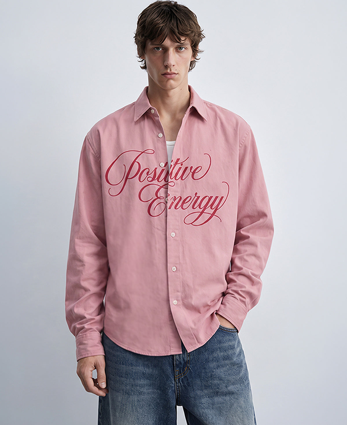 Dusty Pink Printed Shirt
