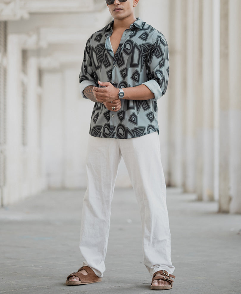 Multi Colour Printed Regular Fit Full Sleeves Shirt.