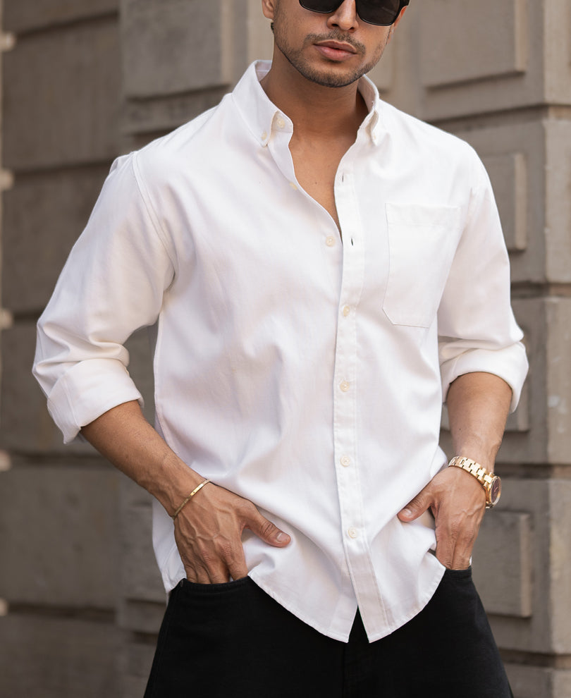 White Oxford Shirt.