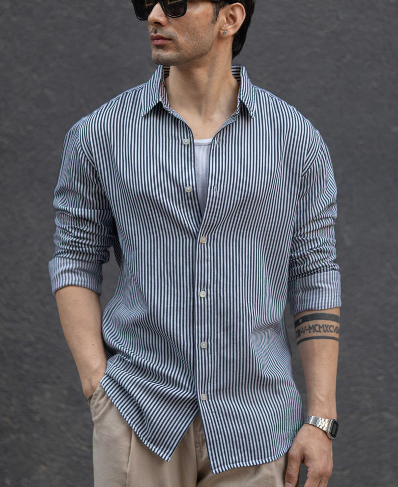 Black & White Striped Shirt.