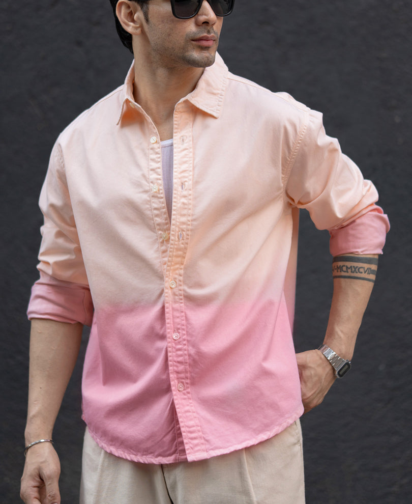 Light Peach Ombre Shirt.
