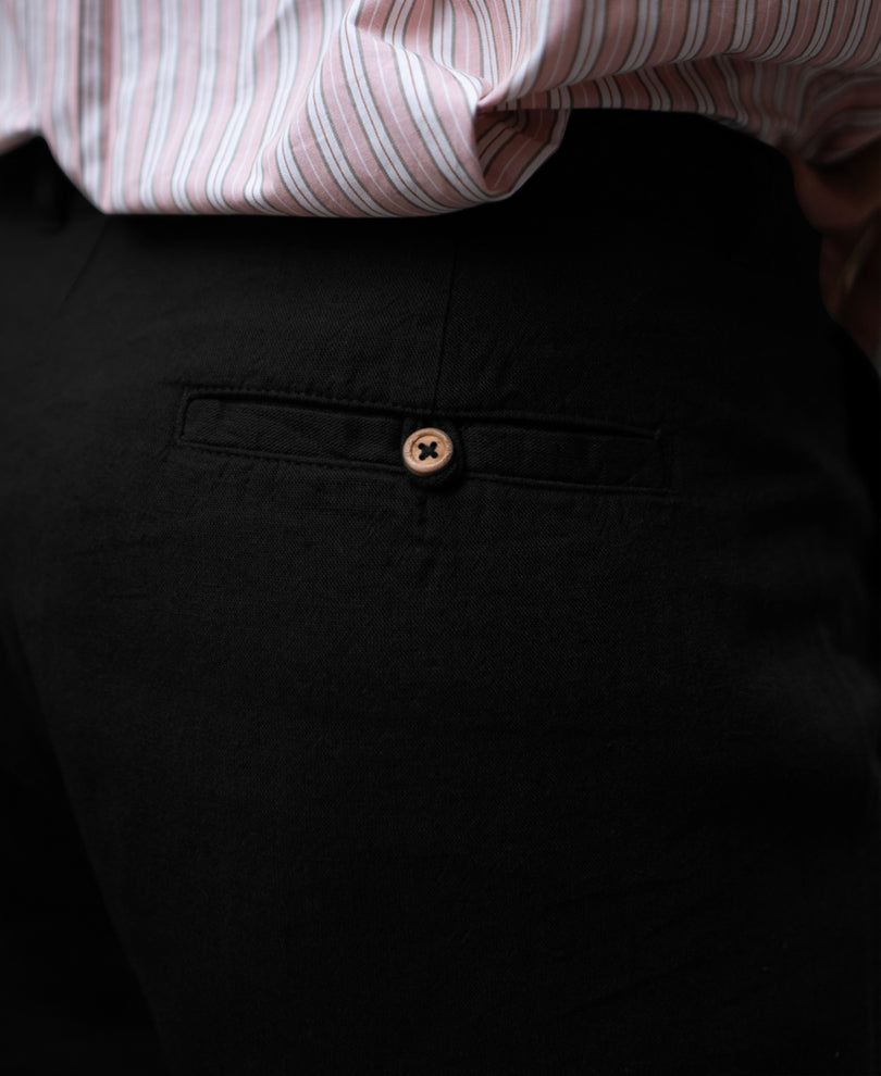 Black Linen Pant.