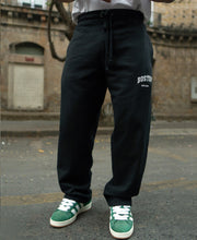 Black Printed Baggy Trackpant.