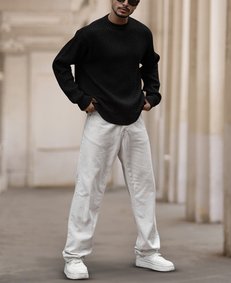 Black Full Sleeves T-Shirt.