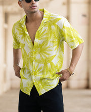 Lime Forest Printed Shirt.