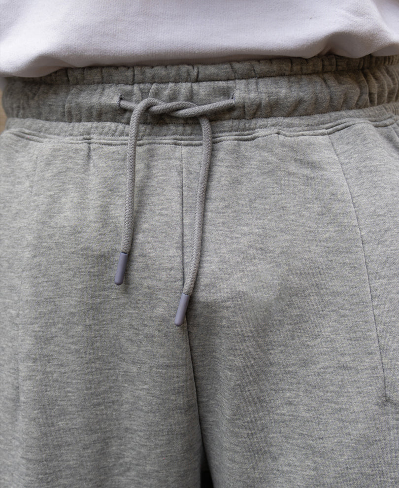 Grey Melange Baggy Trackpant.