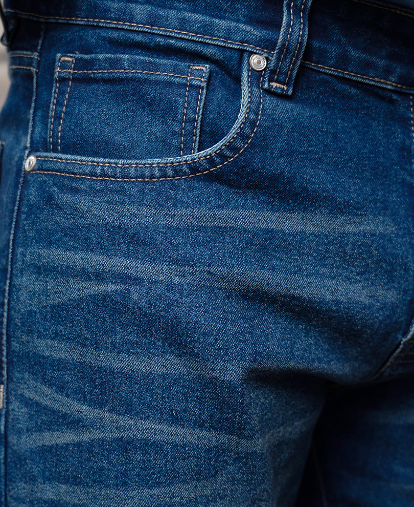 Dark Blue Bootcut Jeans