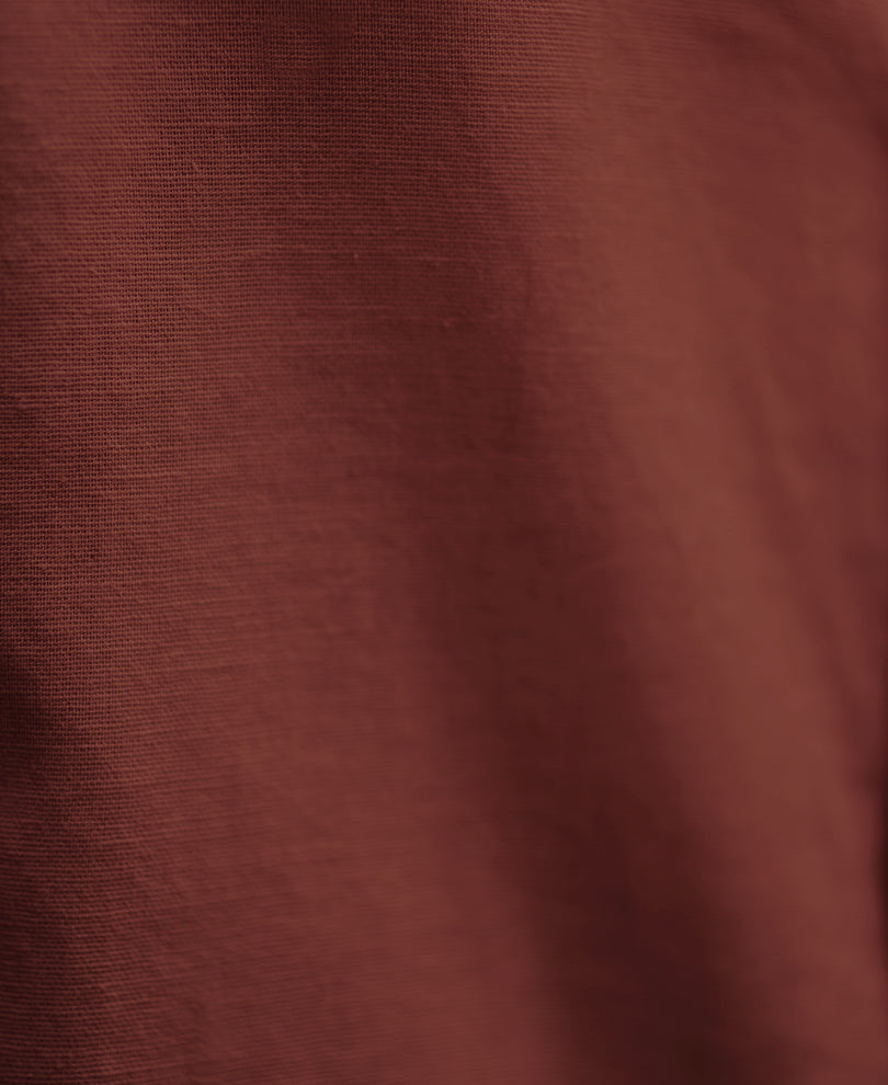 Light Wine Linen Blend Shirt