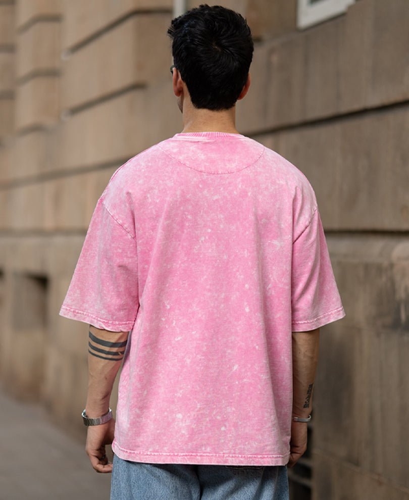 Pink Washed Oversize T-Shirt