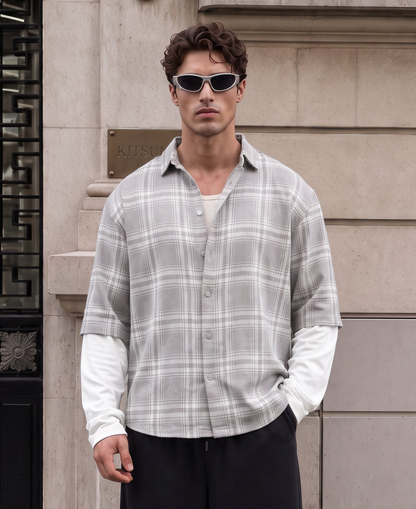 Multicolour Printed Checks Shirt