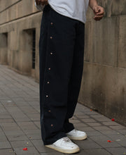 Black Studded Baggy Jeans