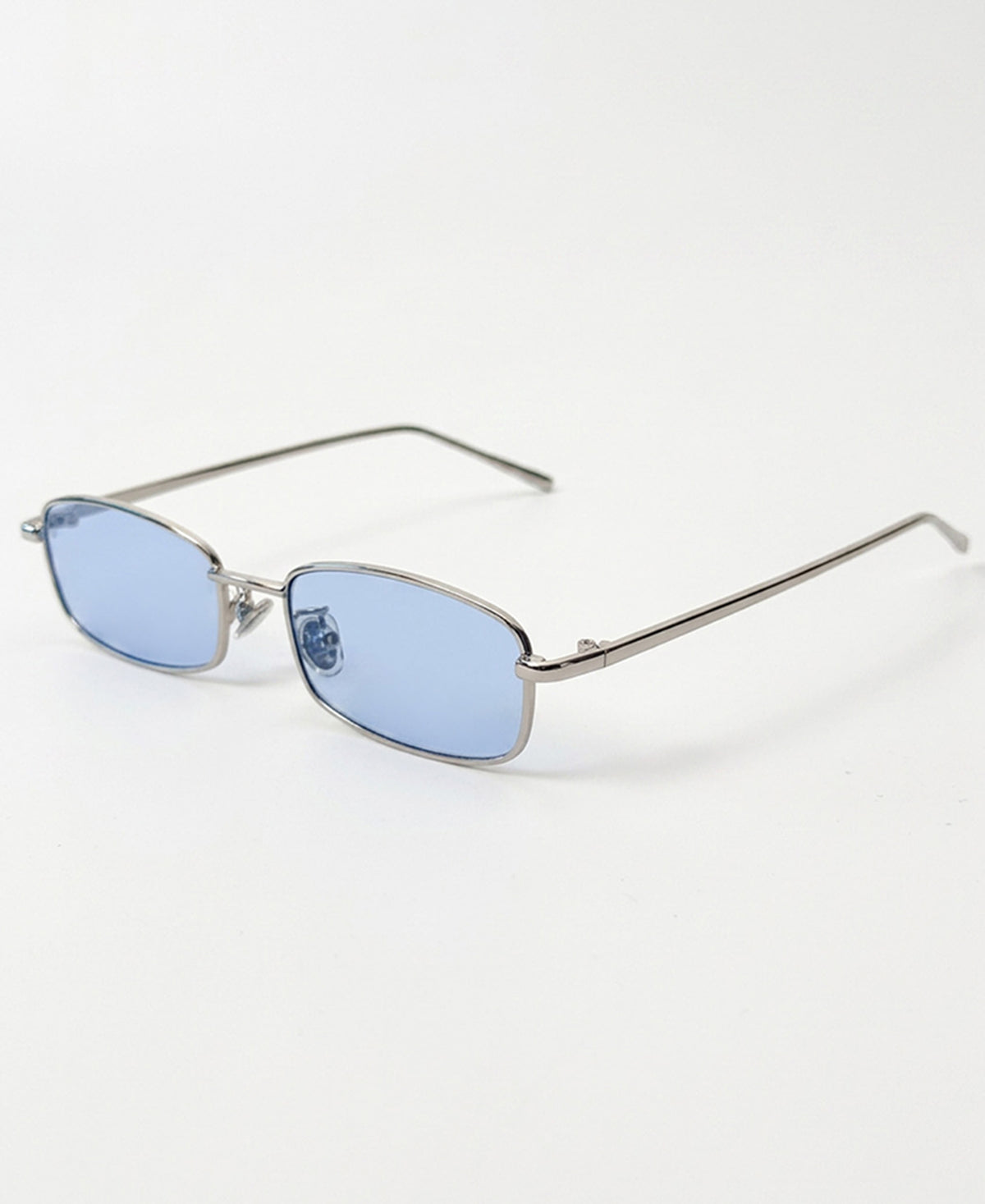 Silver Rectangular Sunglasses