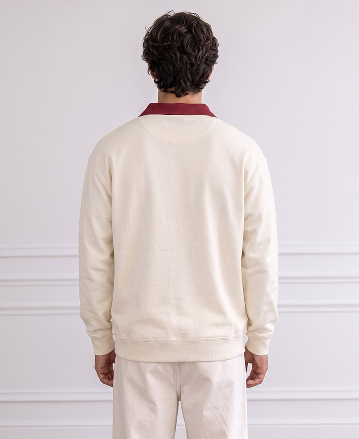 Off-White Embroidered Polo T-Shirt