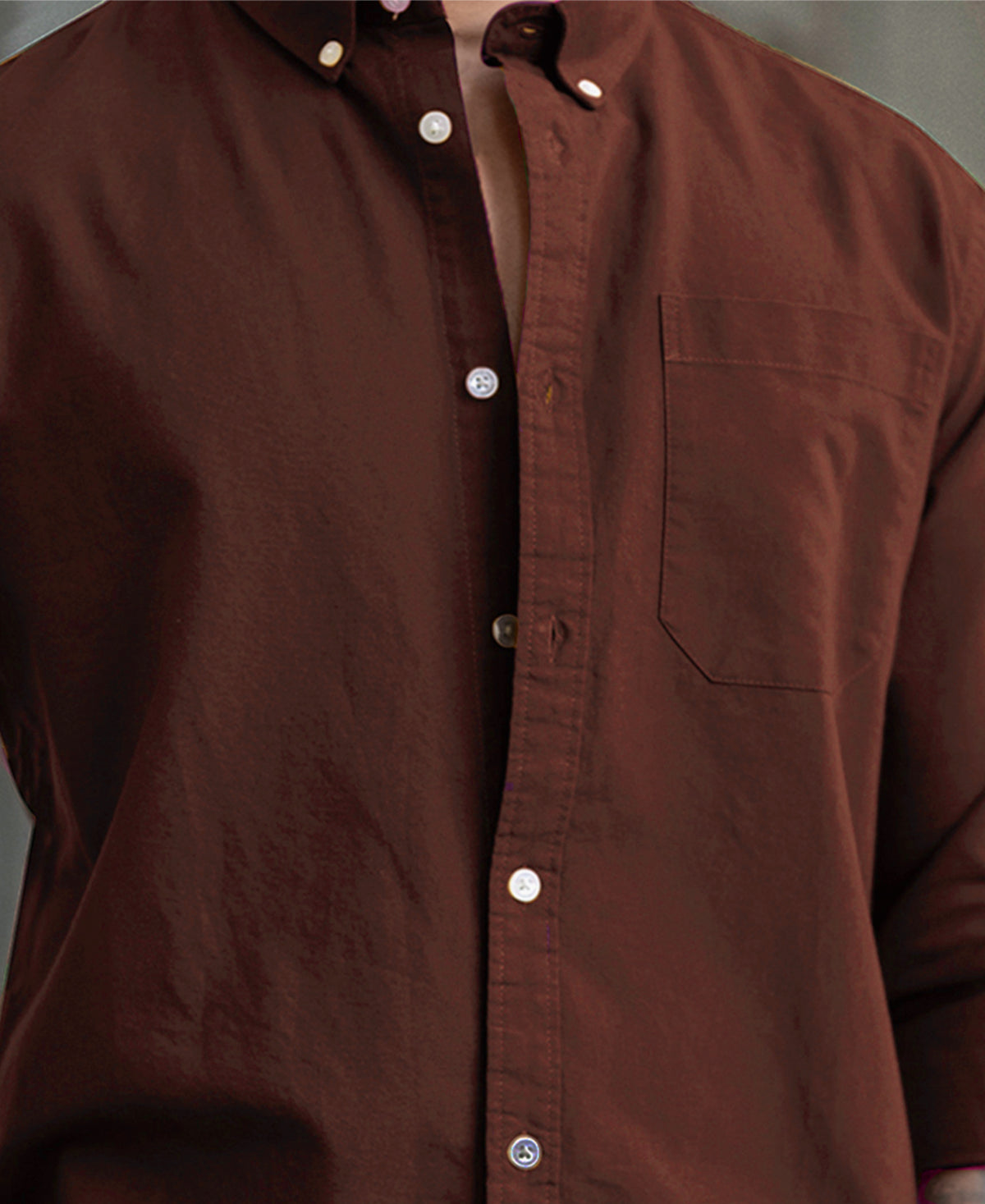 Brick Oxford Button Down Shirt