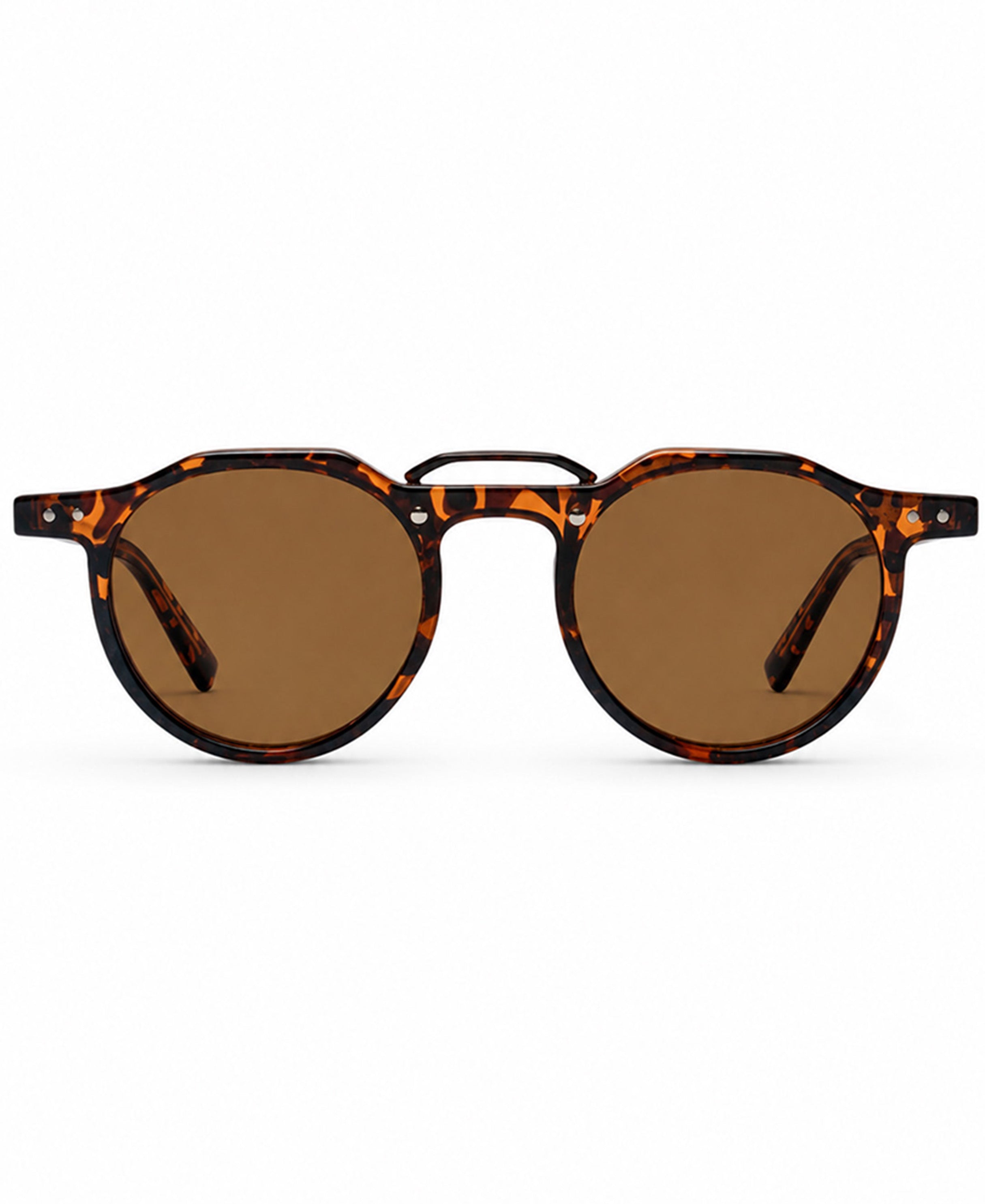 Brown Round Sunglasses