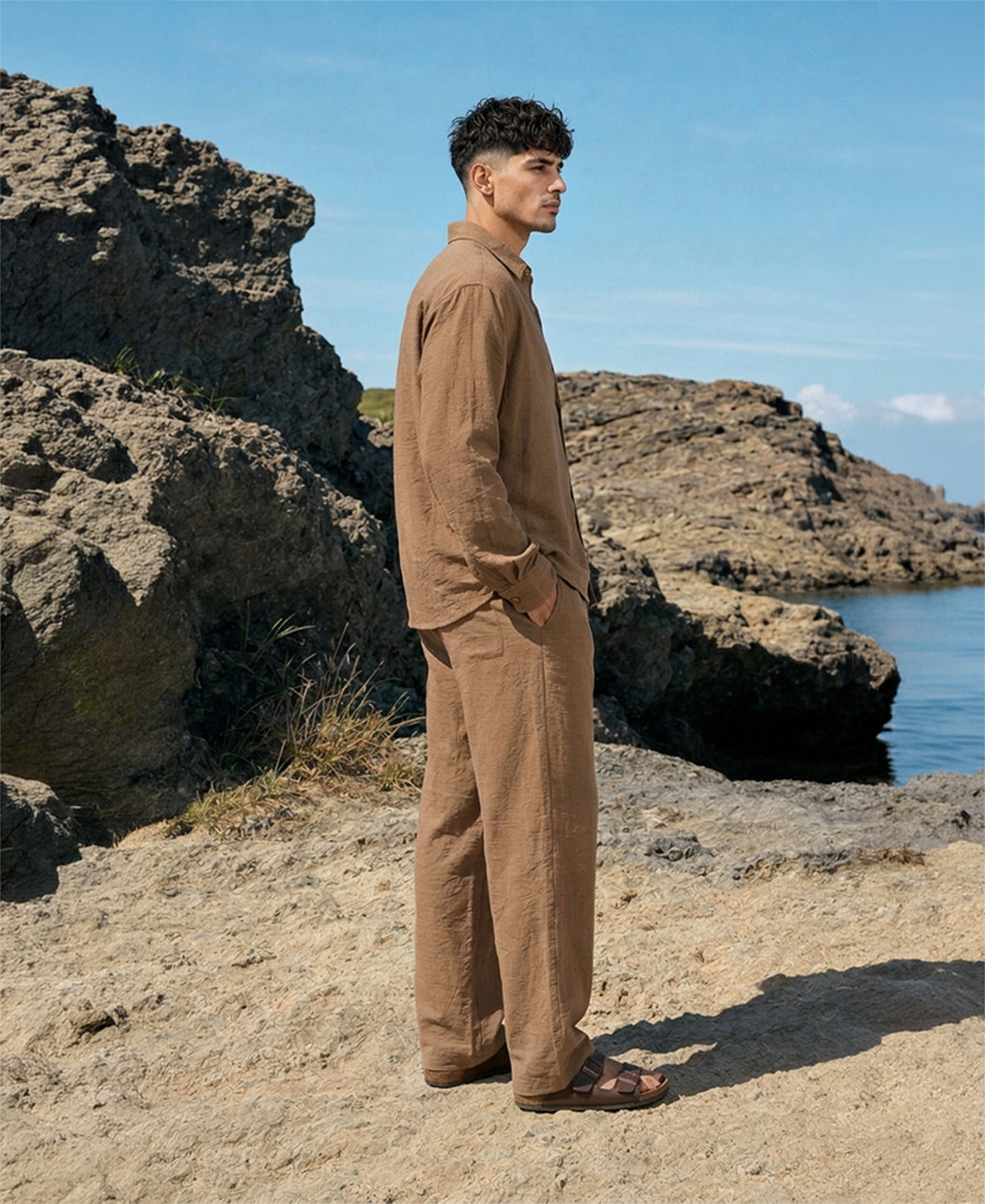 Light Brown Structured Co-Ord Set