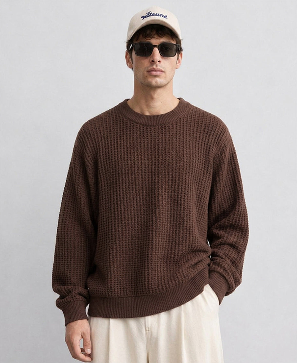 Brown Structured Sweater