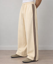 Cream Tape Detail Baggy Trackpant