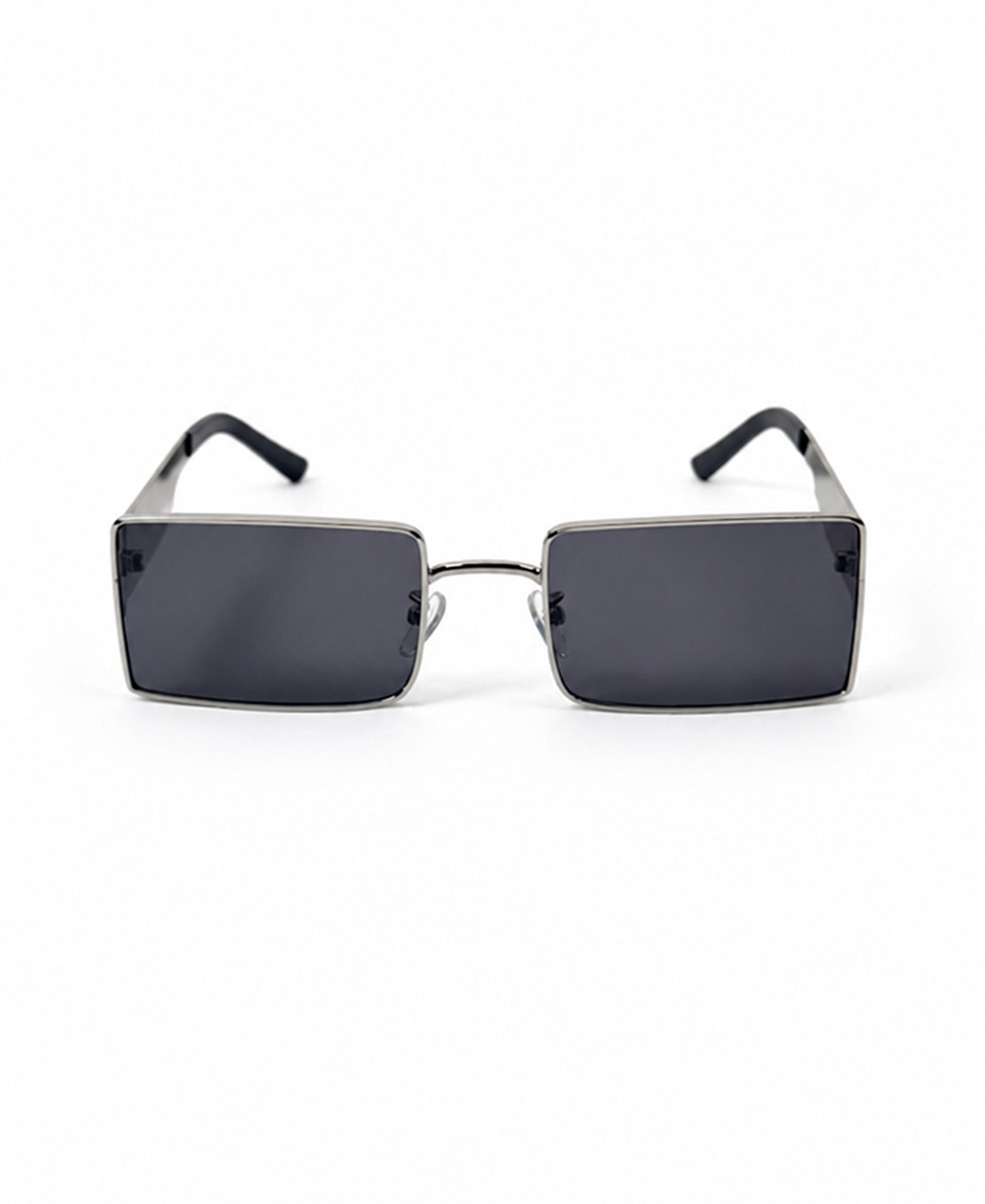 Silver Rectangle Sunglasses