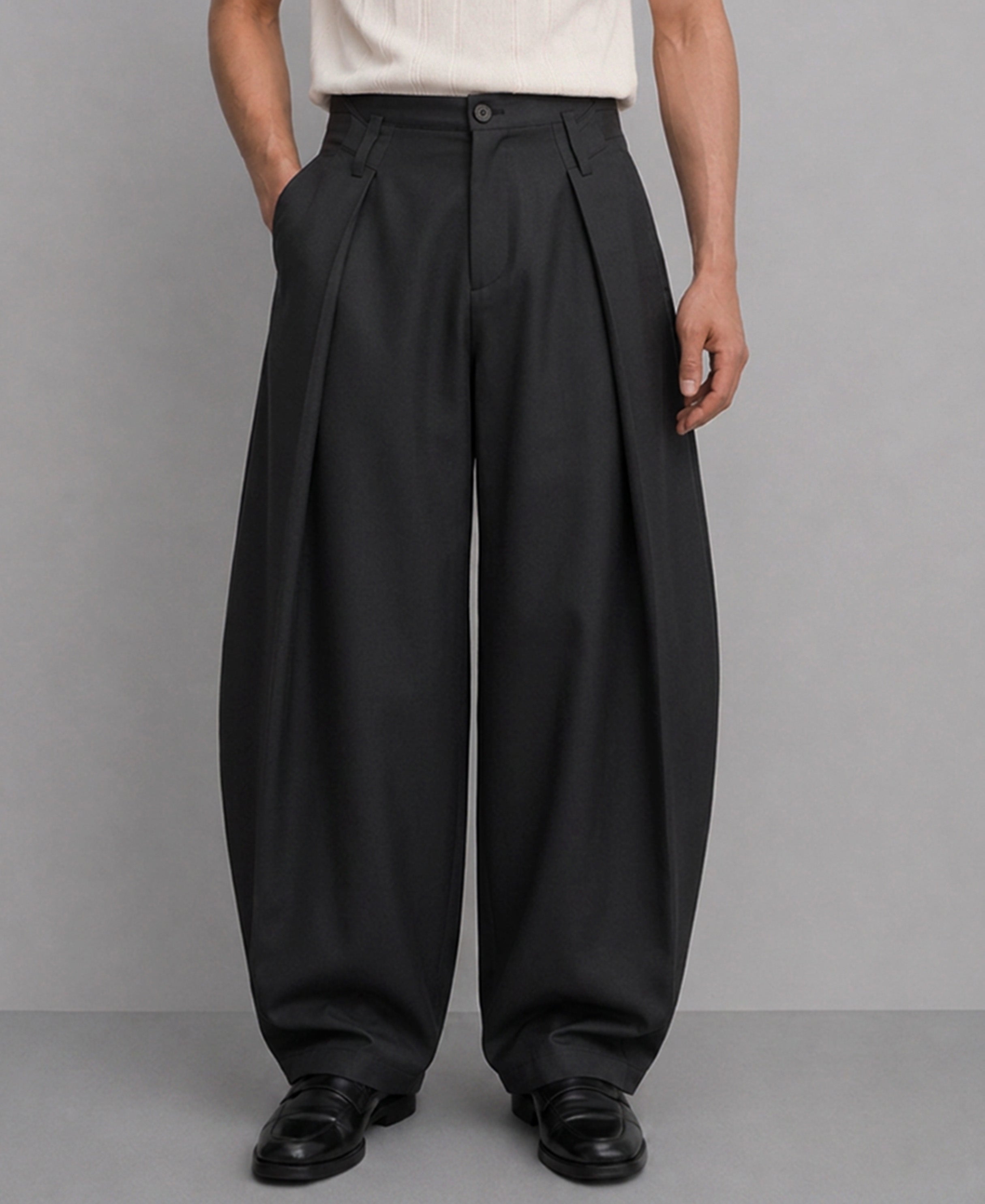 Grey Baggy Trousers