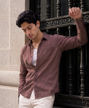 Rust Washed Structured Shirt 100% Cotton