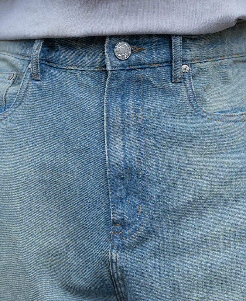 Tinted Blue Extra Baggy Jeans