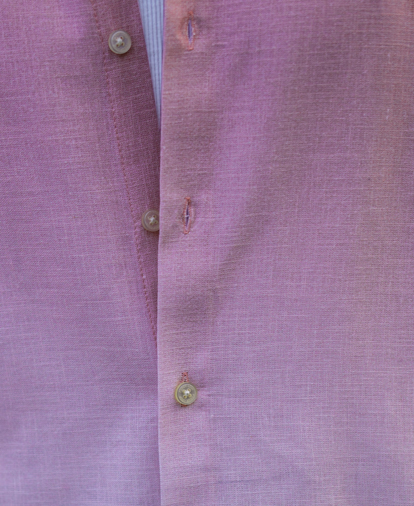 Dusty Pink Lightweight Ombre Shirt 100% Cotton