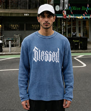 Blue Washed Structured T-Shirt 100% Cotton