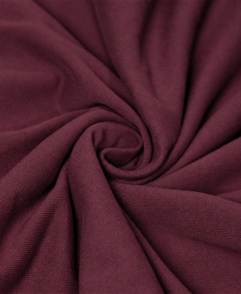 Wine Panelled Printed T-Shirt