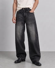 Black Washed Baggy Jeans