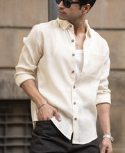 Beige Linen Shirt
