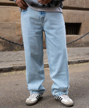 Light Blue Washed Baggy Jeans.