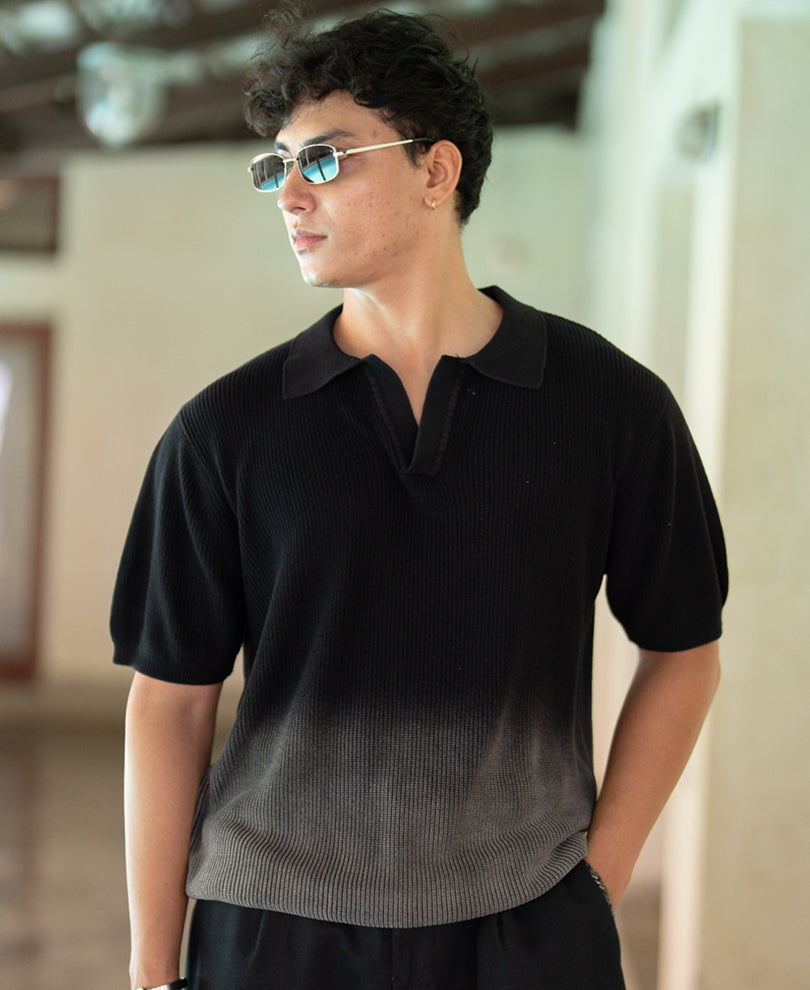 Black Ombre Washed T-Shirt