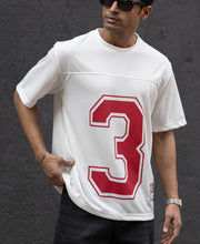 Off White Printed Jersey T-Shirt.
