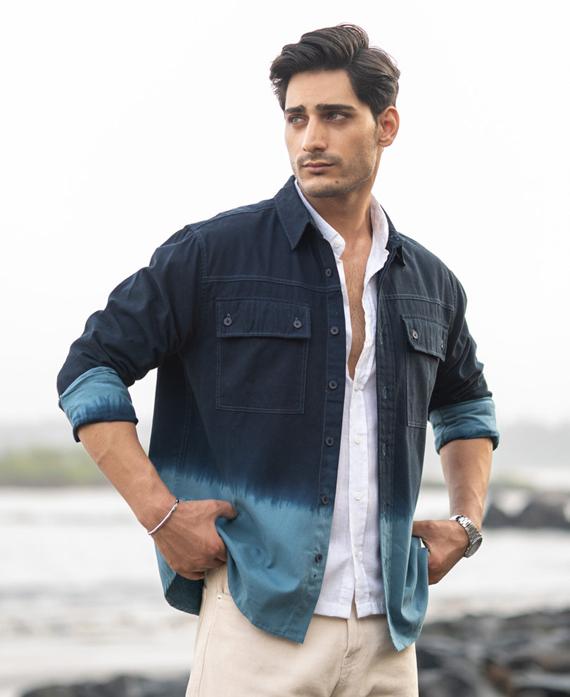 Dark Sky Structured Cargo Overshirt.